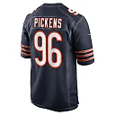 Zennovawear Men's Chicago Bears Zacch Pickens Navy Team Game Jersey