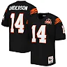 Zennovawear Men's Cincinnati Bengals 1981 Ken Anderson Mitchell & Ness Black Throwback Retired Player Jersey