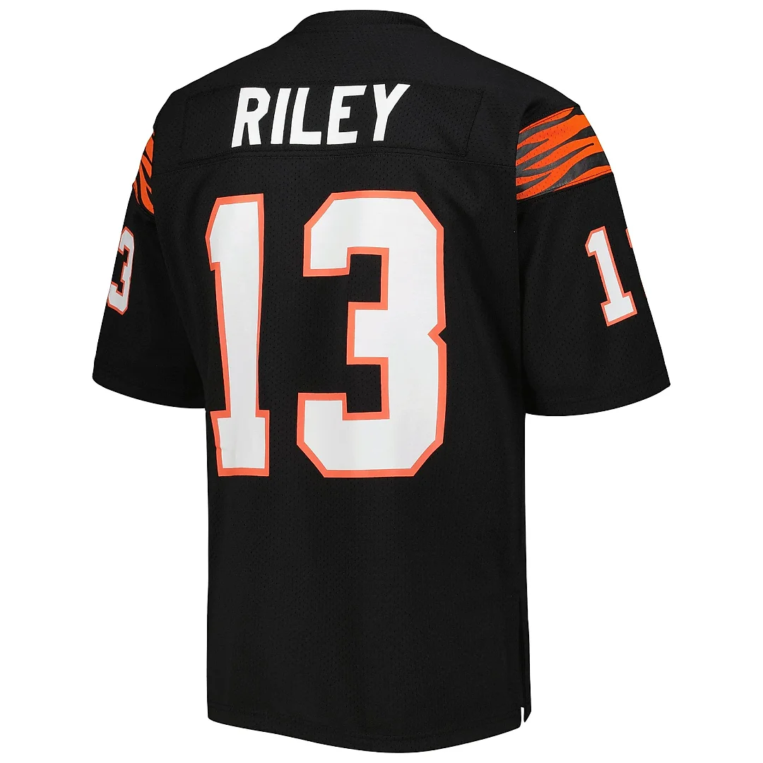 Zennovawear Men's Cincinnati Bengals 1981 Ken Riley Mitchell & Ness Black Throwback Retired Player Jersey
