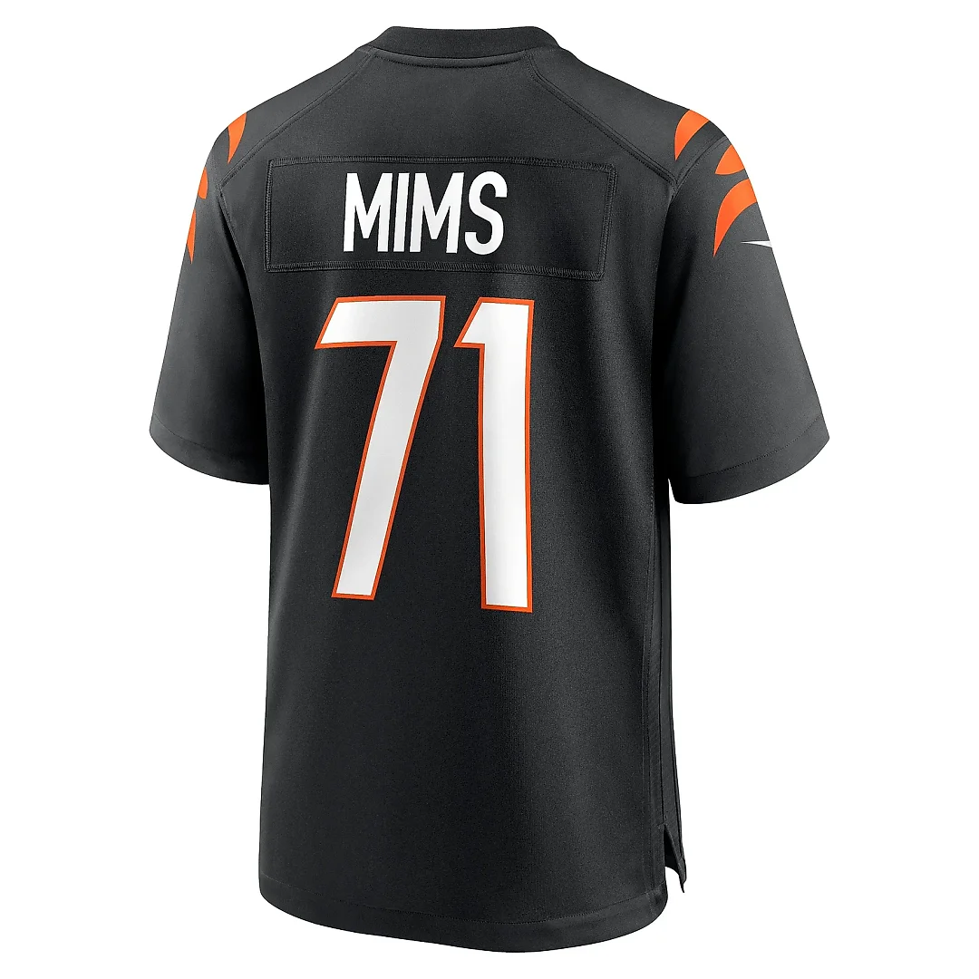 Zennovawear Men's Cincinnati Bengals Amarius Mims Black Player Game Jersey
