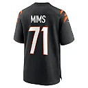 Zennovawear Men's Cincinnati Bengals Amarius Mims Black Player Game Jersey