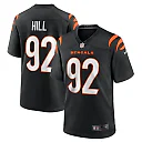 Zennovawear Men's Cincinnati Bengals B.J. Hill Black Game Jersey