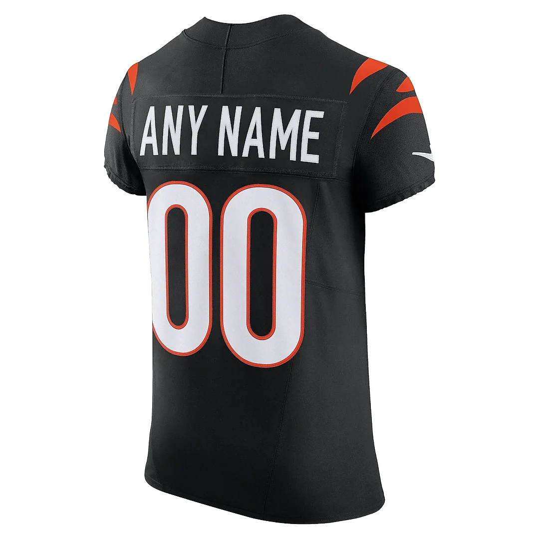 Zennovawear Men's Cincinnati Bengals Black Team Vapor F.U.S.E. Elite Custom Jersey