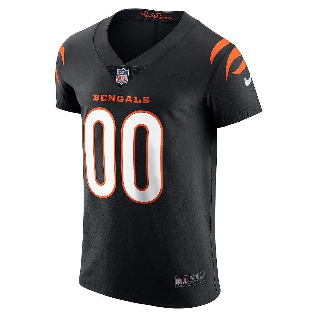 Zennovawear Men's Cincinnati Bengals Black Vapor Elite Custom Jersey