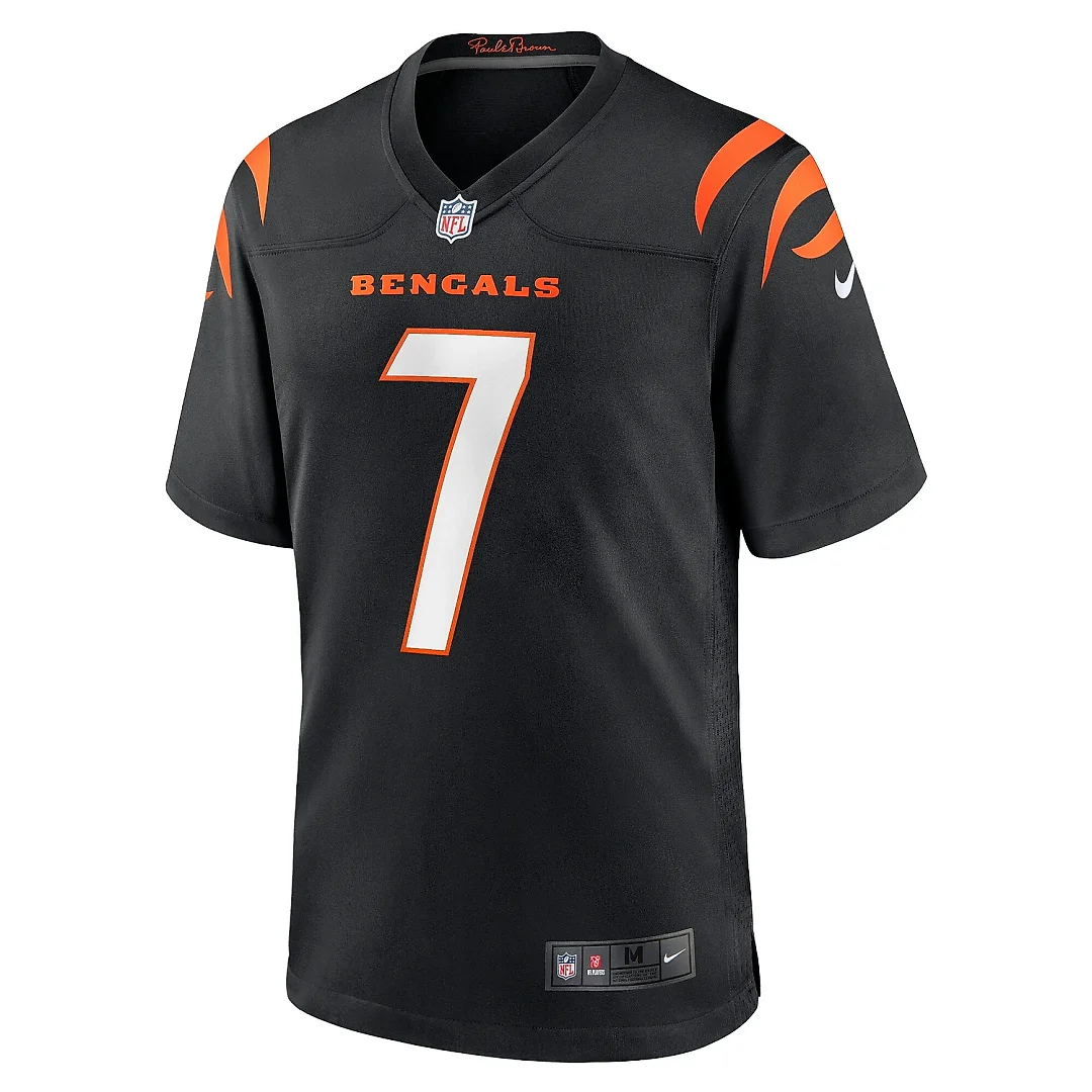 Zennovawear Men's Cincinnati Bengals Boomer Esiason Black Retired Player Jersey