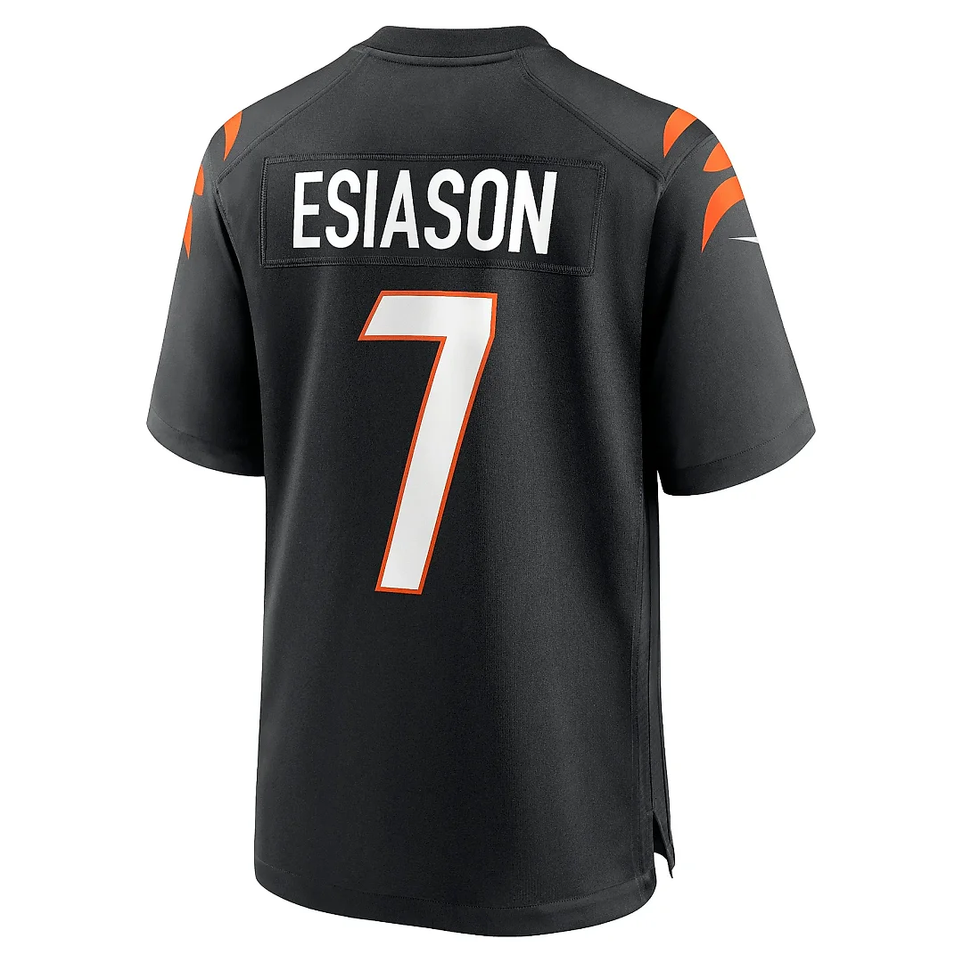 Zennovawear Men's Cincinnati Bengals Boomer Esiason Black Retired Player Jersey