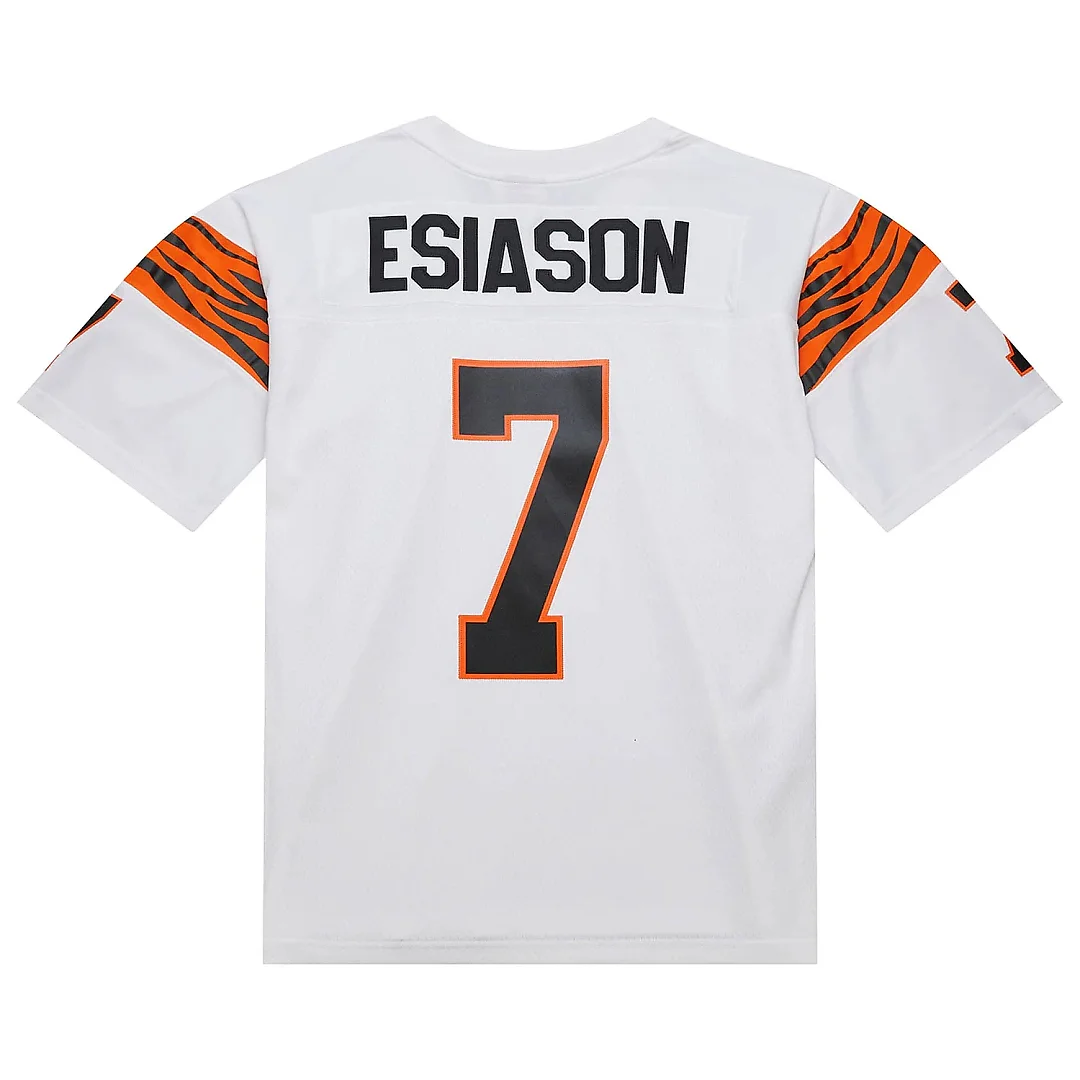 Zennovawear Men's Cincinnati Bengals Boomer Esiason Mitchell & Ness White 1984 Legacy Jersey