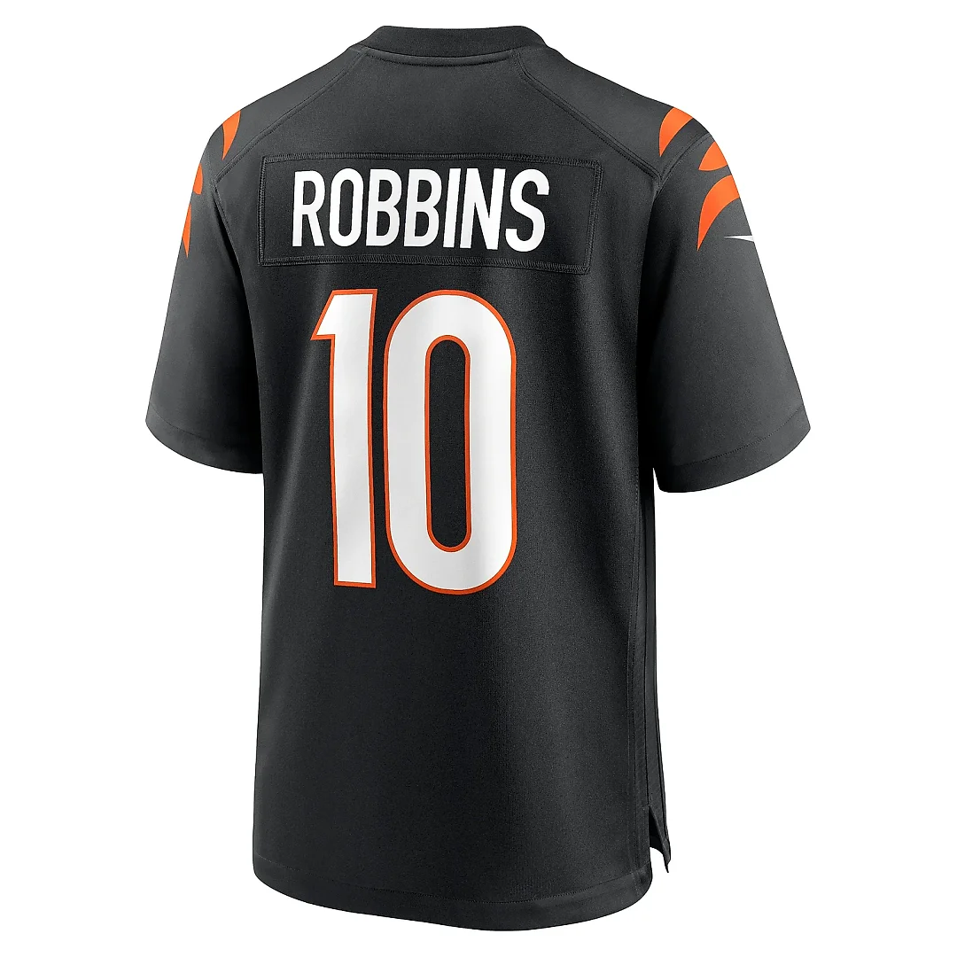 Zennovawear Men's Cincinnati Bengals Brad Robbins Black Team Game Jersey