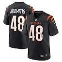 Zennovawear Men's Cincinnati Bengals Cal Adomitis Black Game Player Jersey