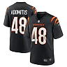Zennovawear Men's Cincinnati Bengals Cal Adomitis Black Game Player Jersey