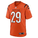 Zennovawear Men's Cincinnati Bengals Cam Taylor-Britt Orange Alternate Game Jersey