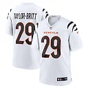 Zennovawear Men's Cincinnati Bengals Cam Taylor-Britt White Game Jersey