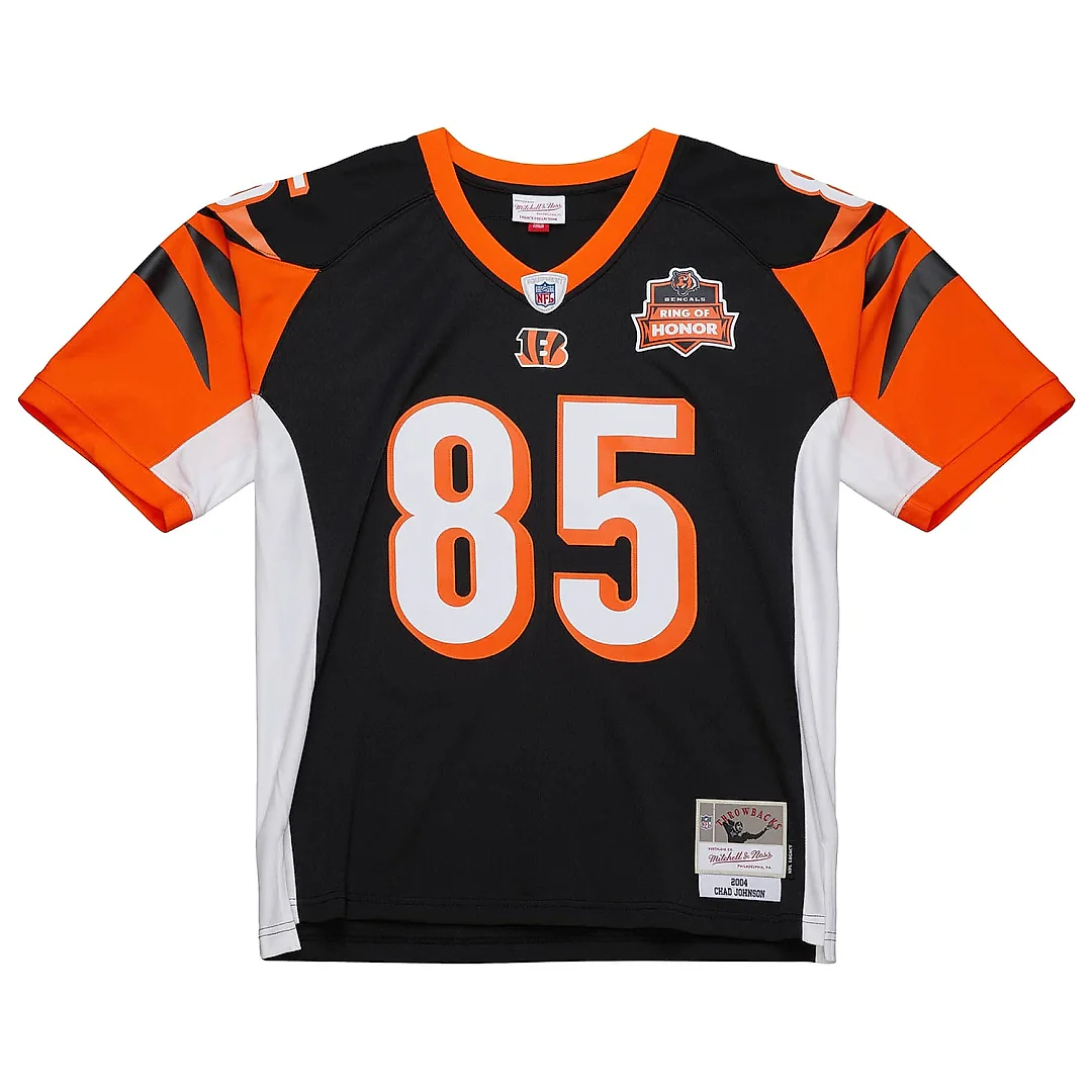 Zennovawear Men's Cincinnati Bengals Chad Johnson Mitchell & Ness Black 2004 Legacy Jersey