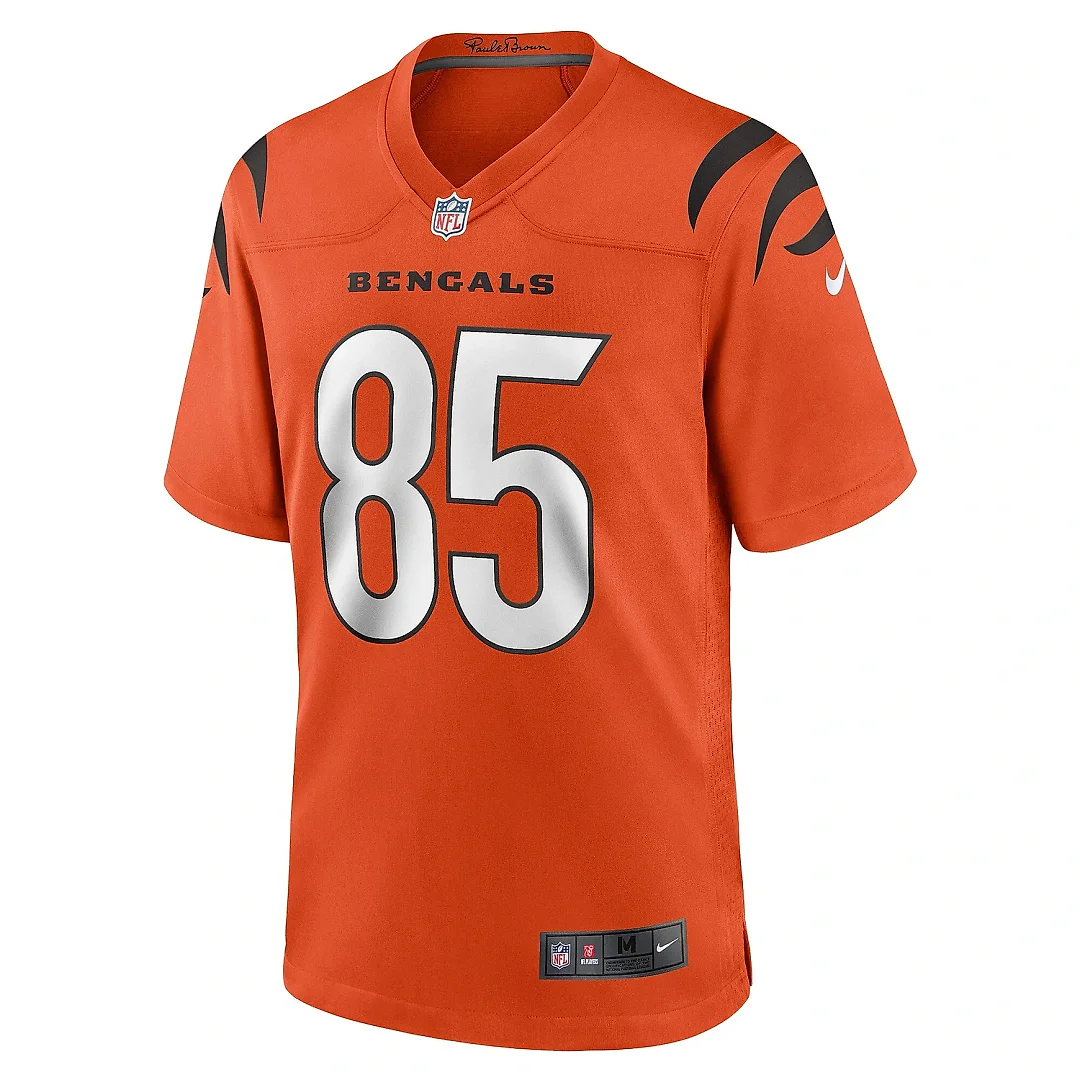 Zennovawear Men's Cincinnati Bengals Chad Johnson Orange Retired Player Alternate Game Jersey