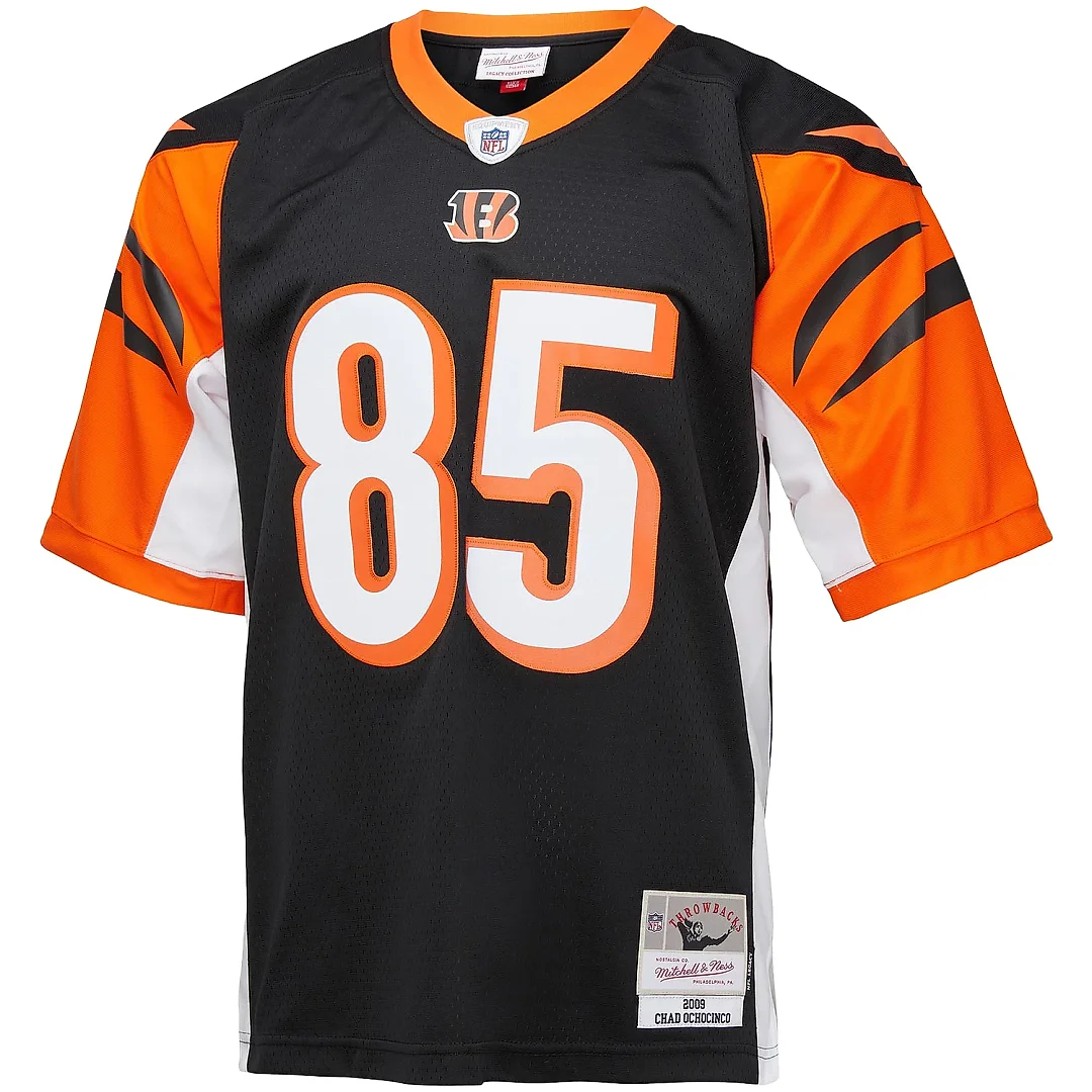 Zennovawear Men's Cincinnati Bengals Chad Ochocinco Mitchell & Ness Black Legacy Jersey
