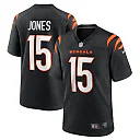 Zennovawear Men's Cincinnati Bengals Charlie Jones Black Team Game Jersey