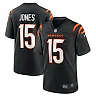 Zennovawear Men's Cincinnati Bengals Charlie Jones Black Team Game Jersey