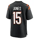 Zennovawear Men's Cincinnati Bengals Charlie Jones Black Team Game Jersey