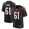 Zennovawear Men's Cincinnati Bengals Cody Ford Black Game Jersey
