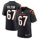 Zennovawear Men's Cincinnati Bengals Cordell Volson Black Game Player Jersey
