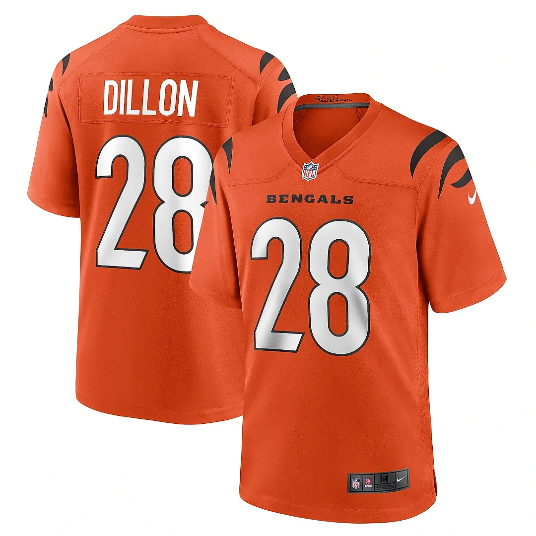 Zennovawear Men's Cincinnati Bengals Corey Dillon Orange Retired Player Alternate Game Jersey