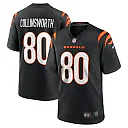 Zennovawear Men's Cincinnati Bengals Cris Collinsworth Black Team Retired Player Game Jersey