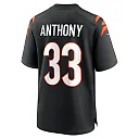 Zennovawear Men's Cincinnati Bengals Daijahn Anthony Black Game Jersey