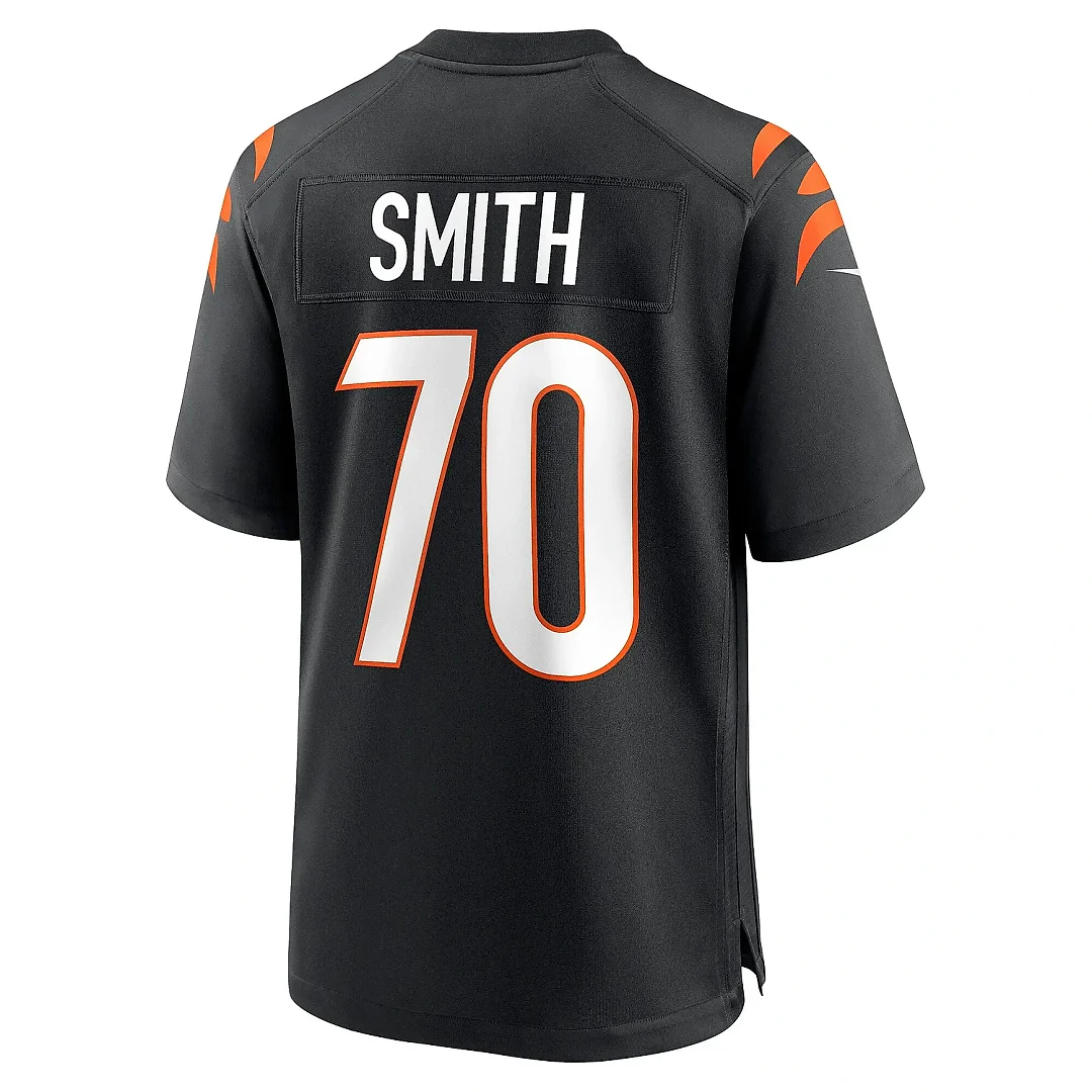 Zennovawear Men's Cincinnati Bengals D'Ante Smith Black Game Jersey