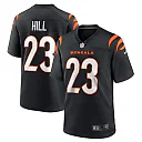 Zennovawear Men's Cincinnati Bengals Daxton Hill Black Player Game Jersey