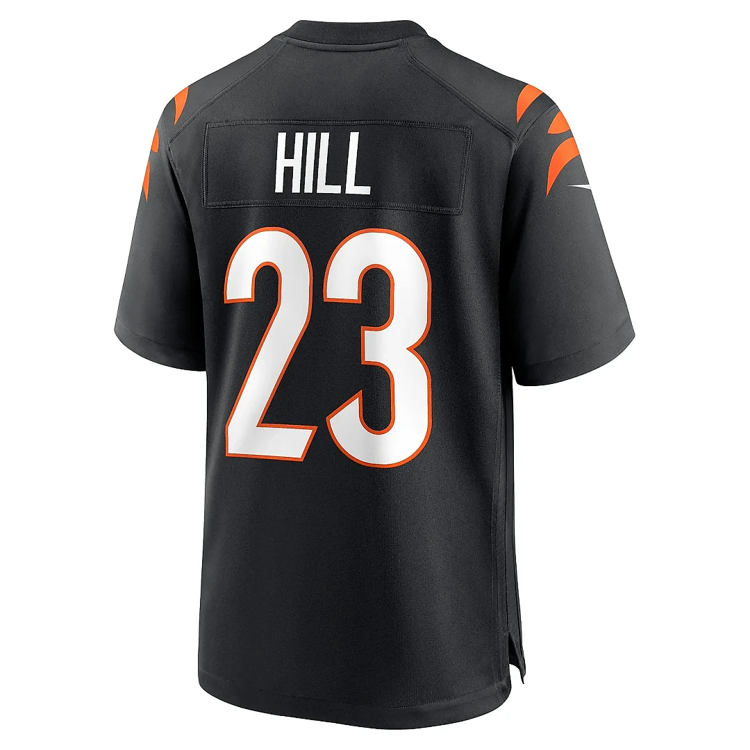 Zennovawear Men's Cincinnati Bengals Daxton Hill Black Player Game Jersey