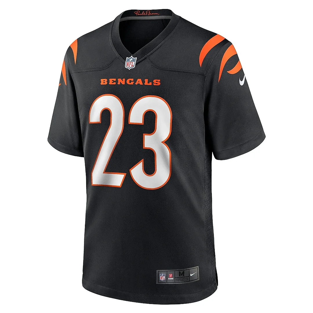 Zennovawear Men's Cincinnati Bengals Daxton Hill Black Player Game Jersey