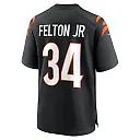 Zennovawear Men's Cincinnati Bengals Demetric Felton Jr. Black Team Game Jersey