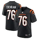 Zennovawear Men's Cincinnati Bengals Devin Cochran Black Game Player Jersey