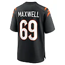 Zennovawear Men's Cincinnati Bengals Devonnsha Maxwell Black Team Game Jersey