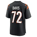 Zennovawear Men's Cincinnati Bengals Domenique Davis Black Game Player Jersey