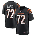 Zennovawear Men's Cincinnati Bengals Domenique Davis Black Game Player Jersey