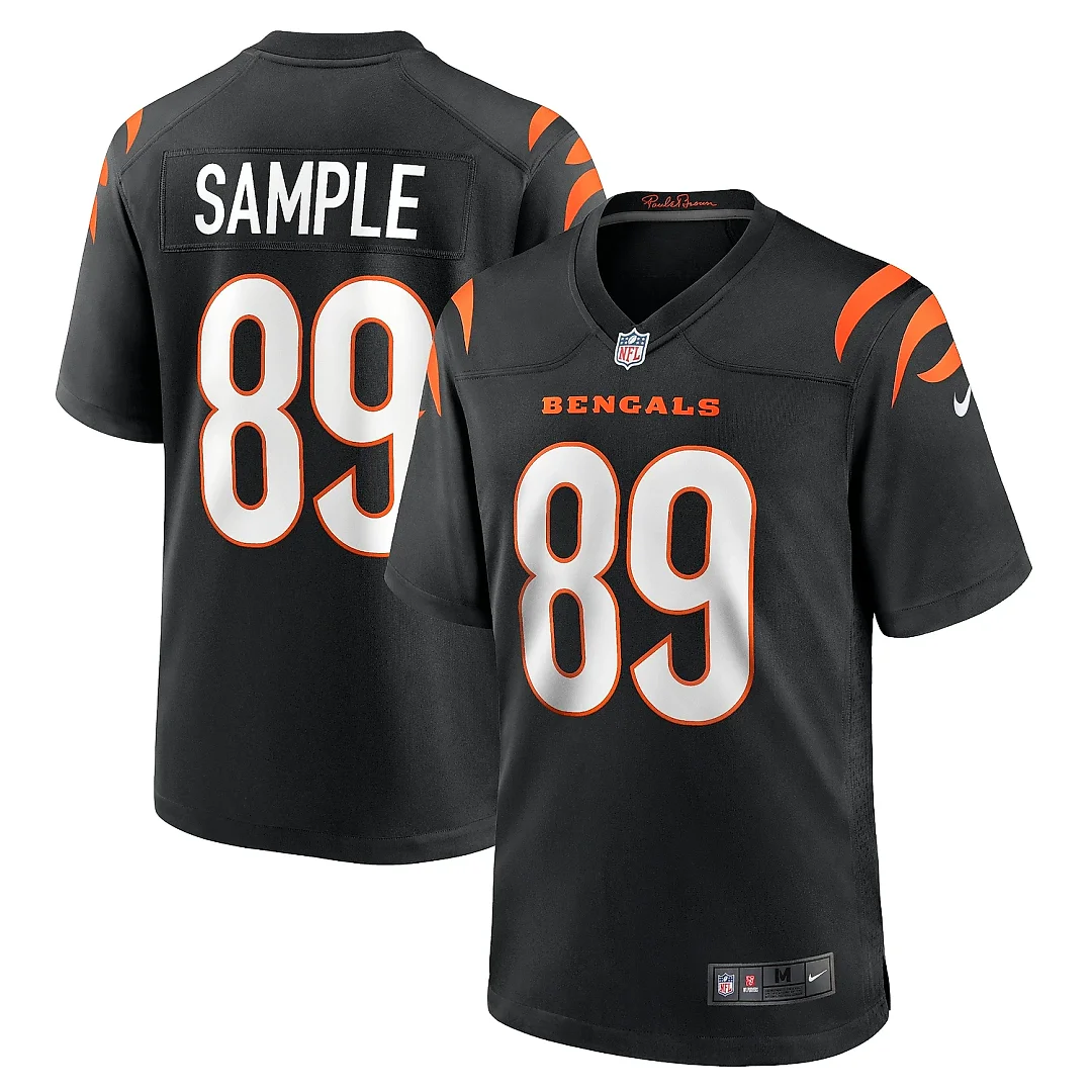 Zennovawear Men's Cincinnati Bengals Drew Sample Black Game Jersey