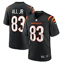 Zennovawear Men's Cincinnati Bengals Erick All Jr. Black Team Game Jersey