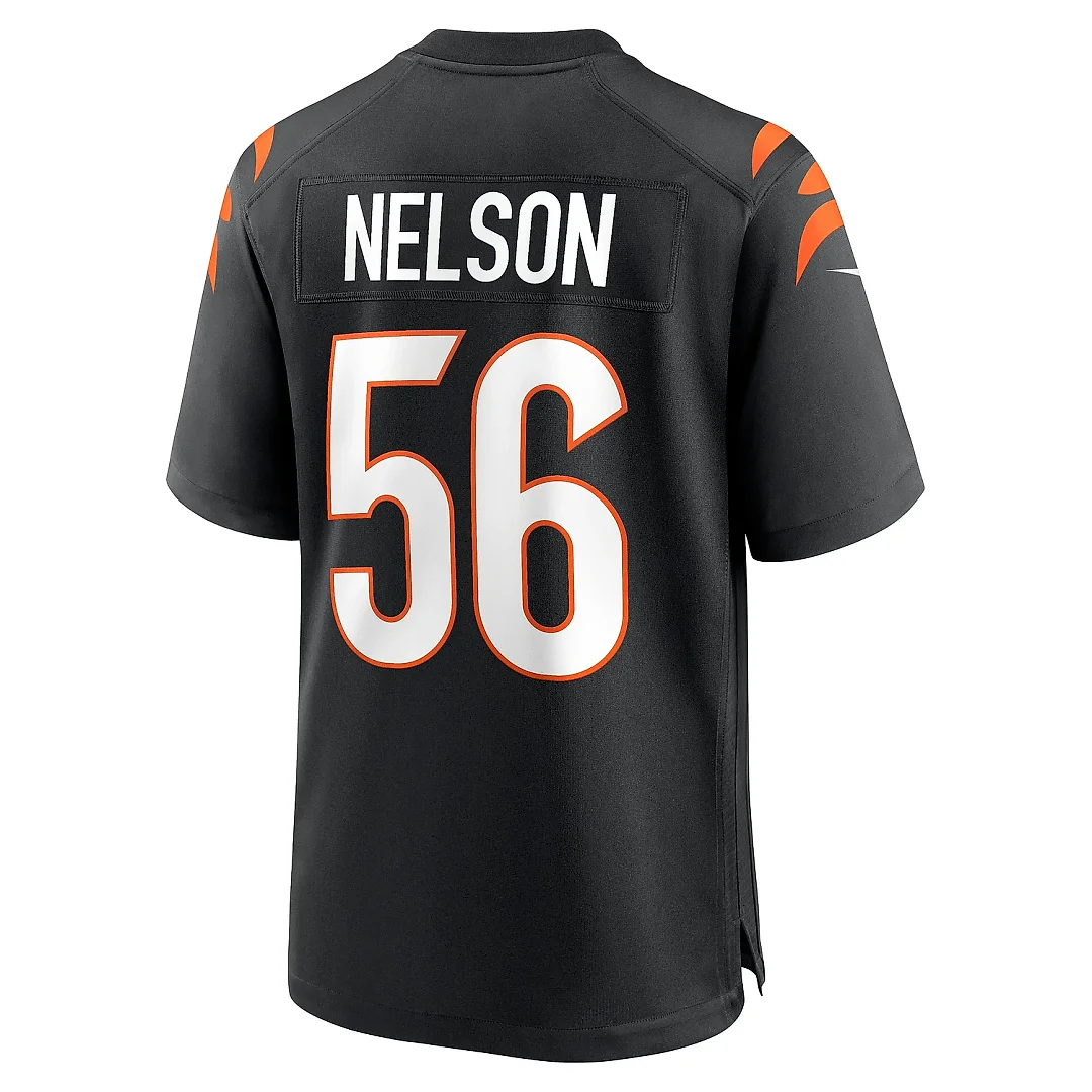 Zennovawear Men's Cincinnati Bengals Garrett Nelson Black Game Jersey