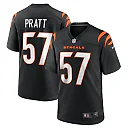 Zennovawear Men's Cincinnati Bengals Germaine Pratt Black Game Jersey