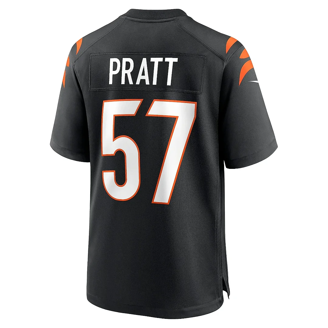 Zennovawear Men's Cincinnati Bengals Germaine Pratt Black Game Jersey