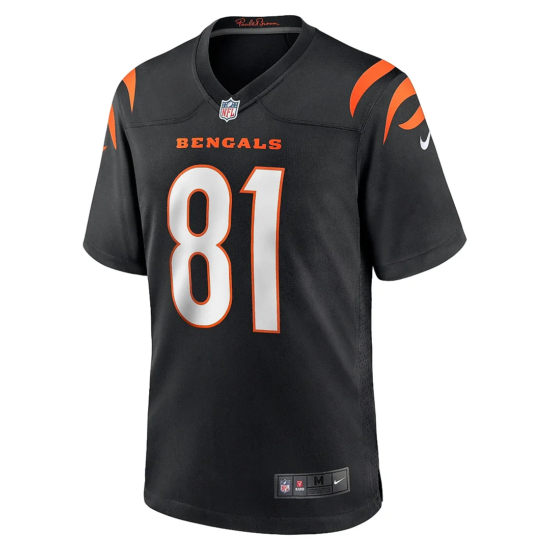 Zennovawear Men's Cincinnati Bengals Irv Smith Jr. Black Game Jersey