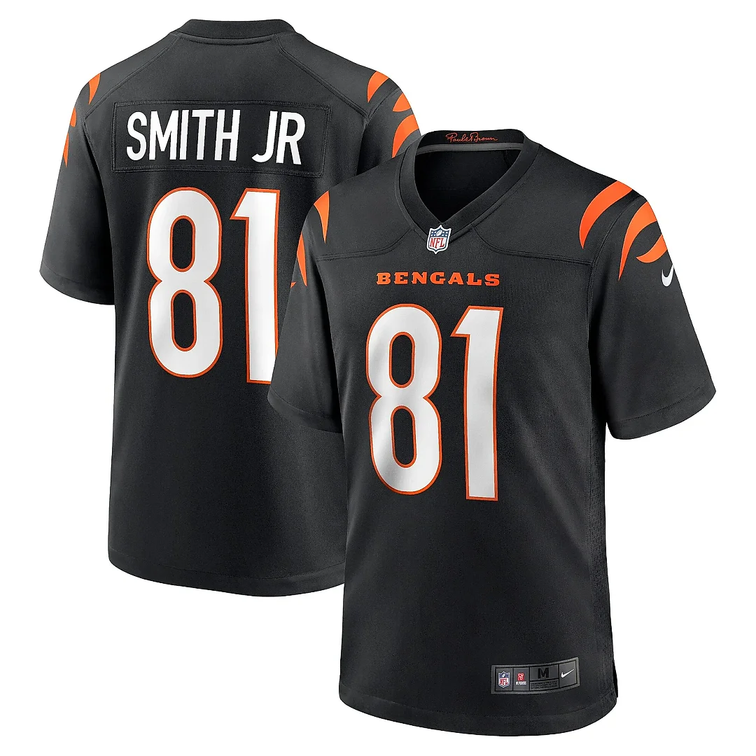Zennovawear Men's Cincinnati Bengals Irv Smith Jr. Black Game Jersey