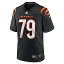 Zennovawear Men's Cincinnati Bengals Jackson Carman Black Game Jersey