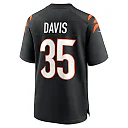 Zennovawear Men's Cincinnati Bengals Jalen Davis Black Game Player Jersey
