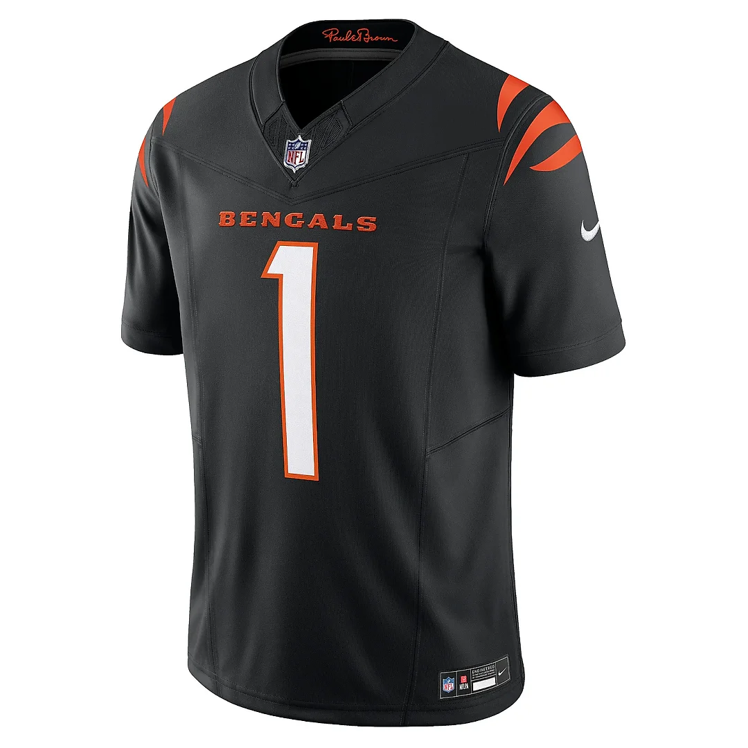 Zennovawear Men's Cincinnati Bengals Ja'Marr Chase Black Vapor F.U.S.E. Limited Jersey