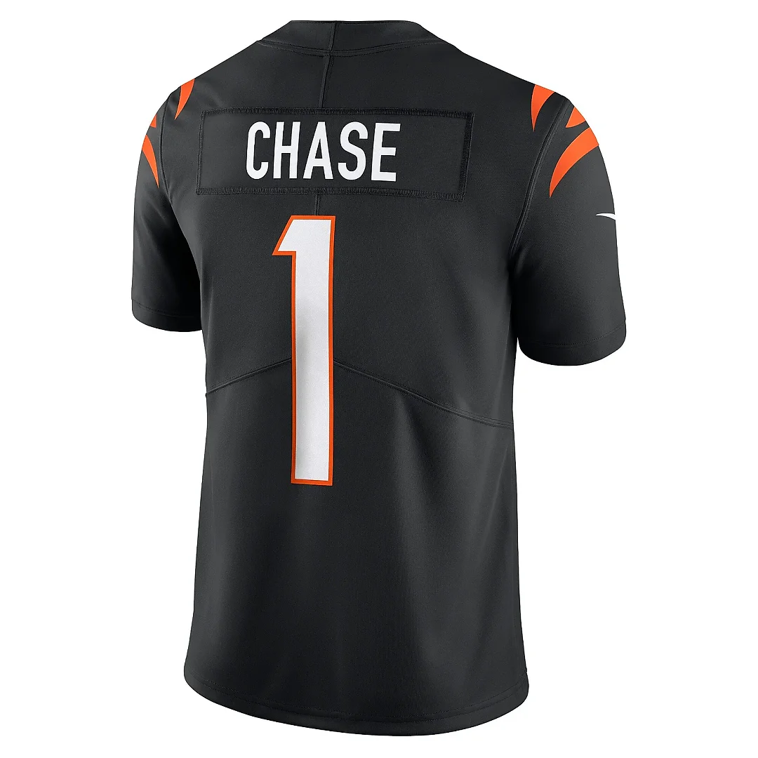 Zennovawear Men's Cincinnati Bengals Ja'Marr Chase Black Vapor Untouchable Limited Jersey
