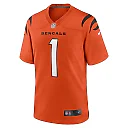 Zennovawear Men's Cincinnati Bengals Ja'Marr Chase Orange Game Jersey