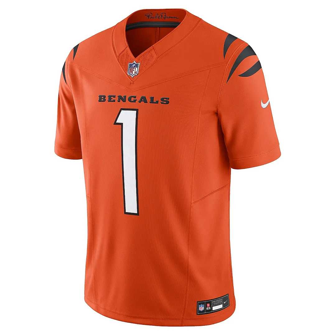 Zennovawear Men's Cincinnati Bengals Ja'Marr Chase Orange Vapor F.U.S.E. Limited Jersey