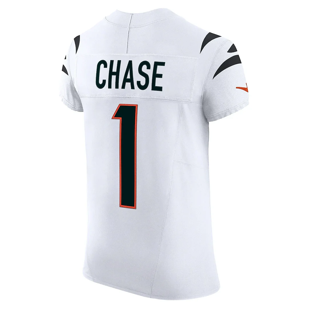 Zennovawear Men's Cincinnati Bengals Ja'Marr Chase White Vapor F.U.S.E. Elite Jersey